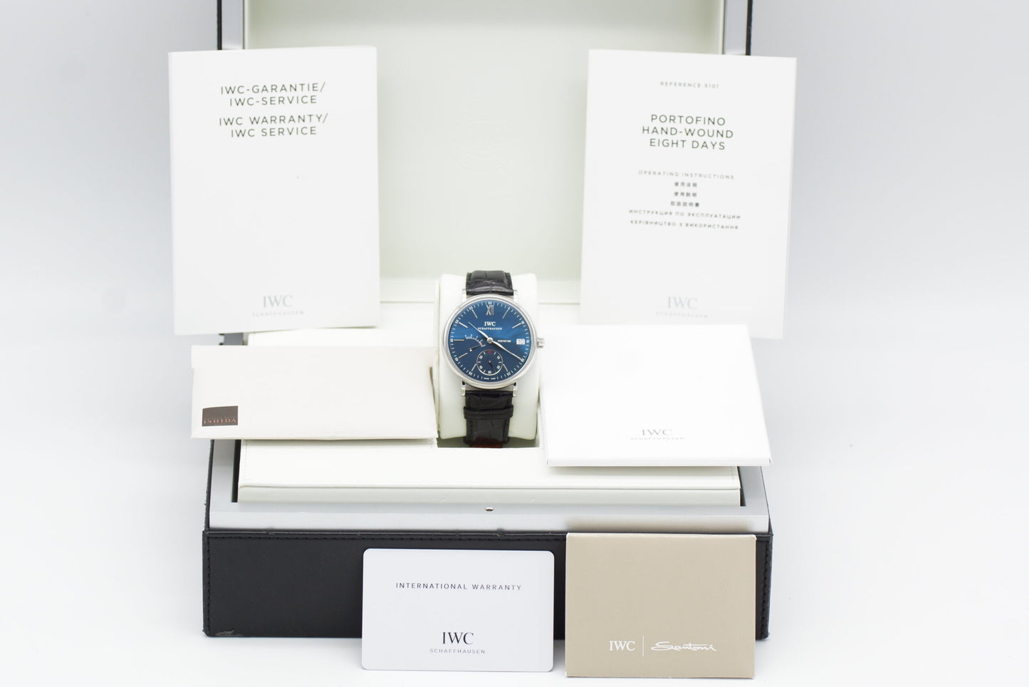 IWC Portofino 8 Days Blue IW510106 45 mm Full Set 2015