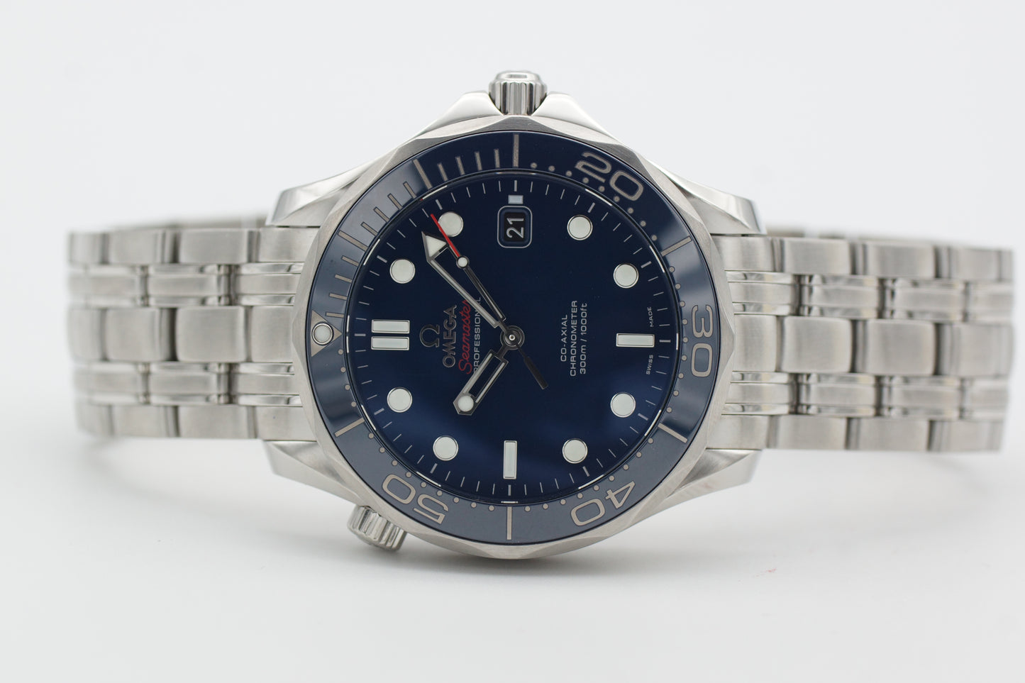 Omega Seamaster Diver 300M Blau 212.30.41.20.03.001 Full-Set 2014