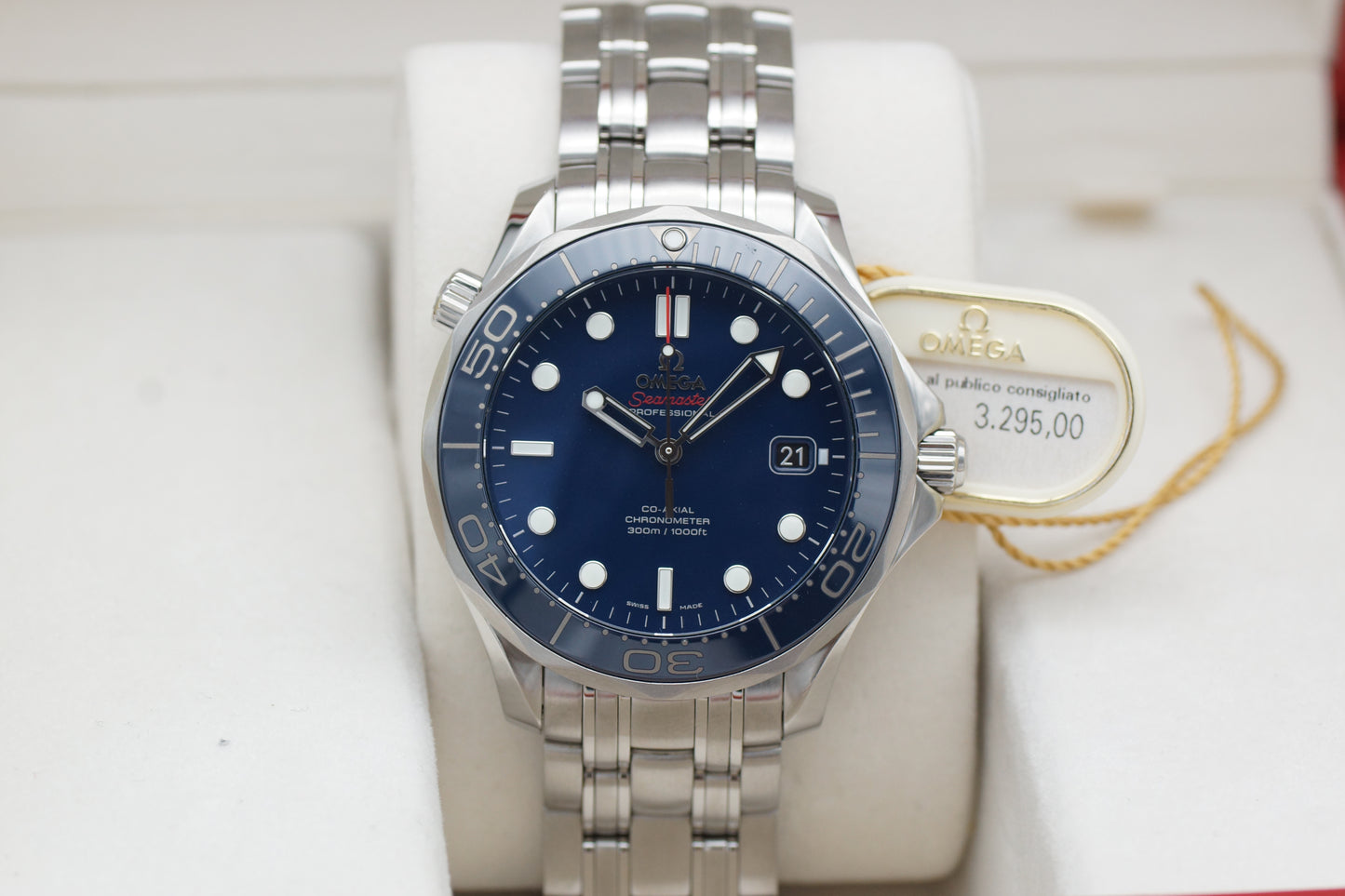 Omega Seamaster Diver 300M Blau 212.30.41.20.03.001 Full-Set 2014