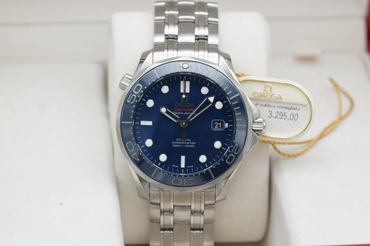 Omega Seamaster Diver 300M Blau 212.30.41.20.03.001 Full-Set 2014