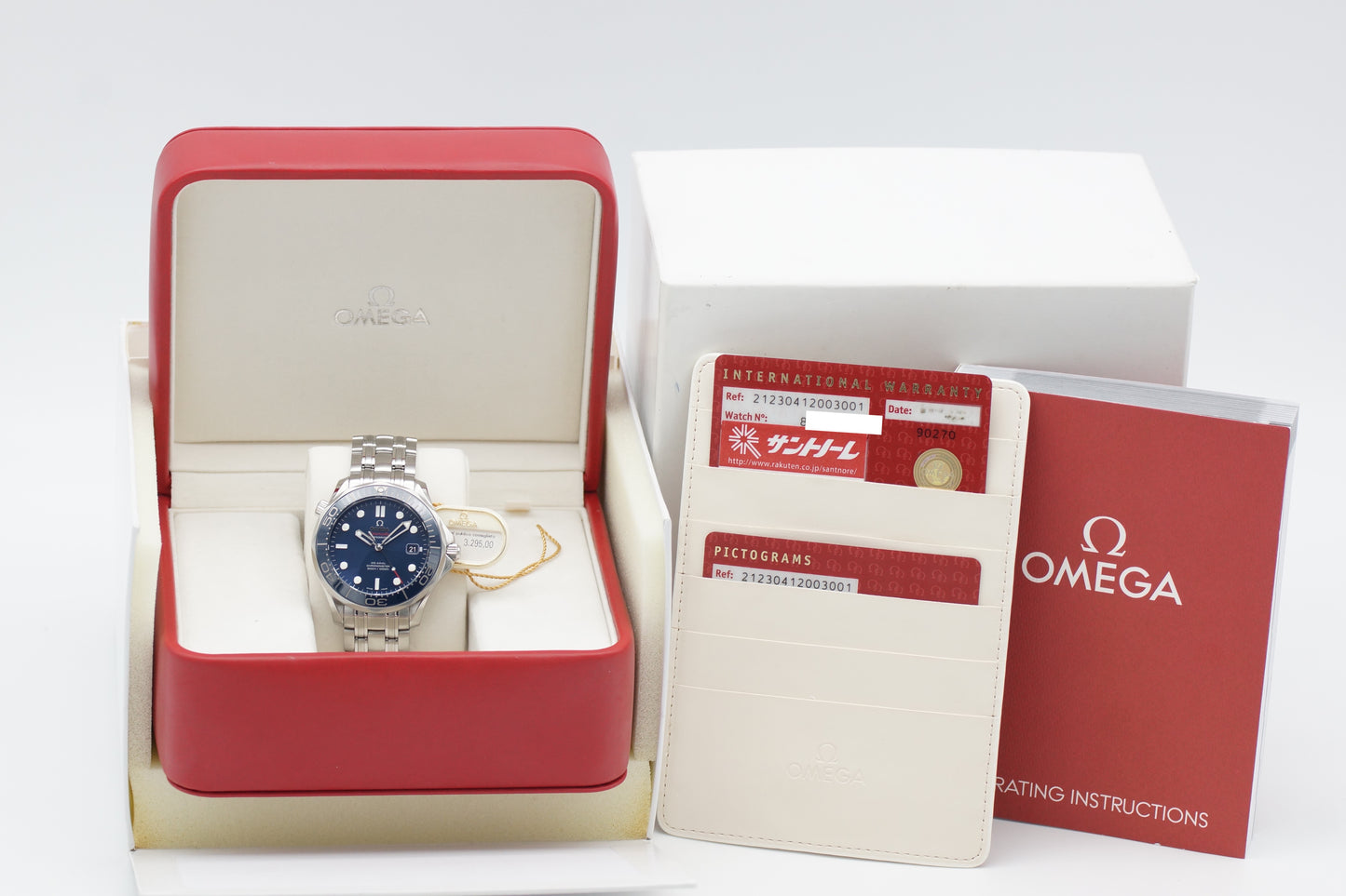 Omega Seamaster Diver 300M Blau 212.30.41.20.03.001 Full-Set 2014